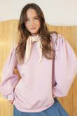 Nova Puff Sleeve Sweatshirt Sweetpea  /10=